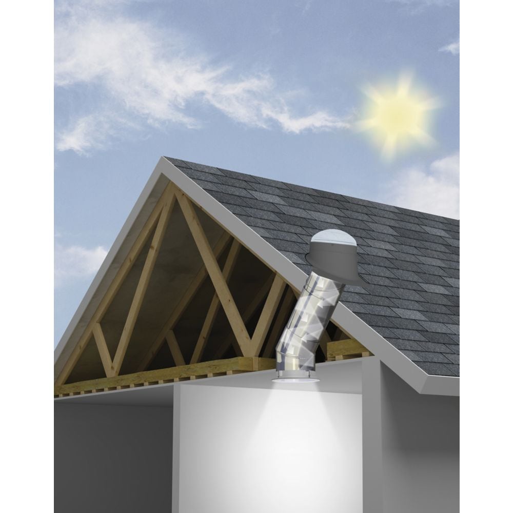 TGR 010 - Rigid Sun Tunnel - Low profile flashing - 10 inch diameter