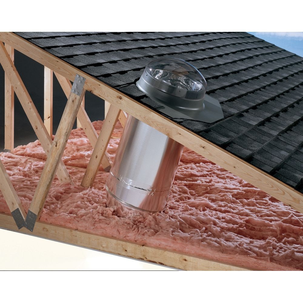 TGR 010 - Rigid Sun Tunnel - Low profile flashing - 10 inch diameter