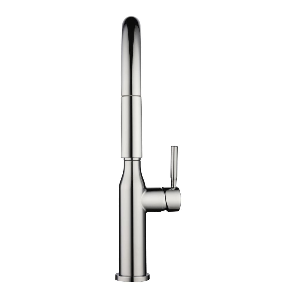 Robinet de cuisine à poignée unique Upson à bec rétractable en chrome