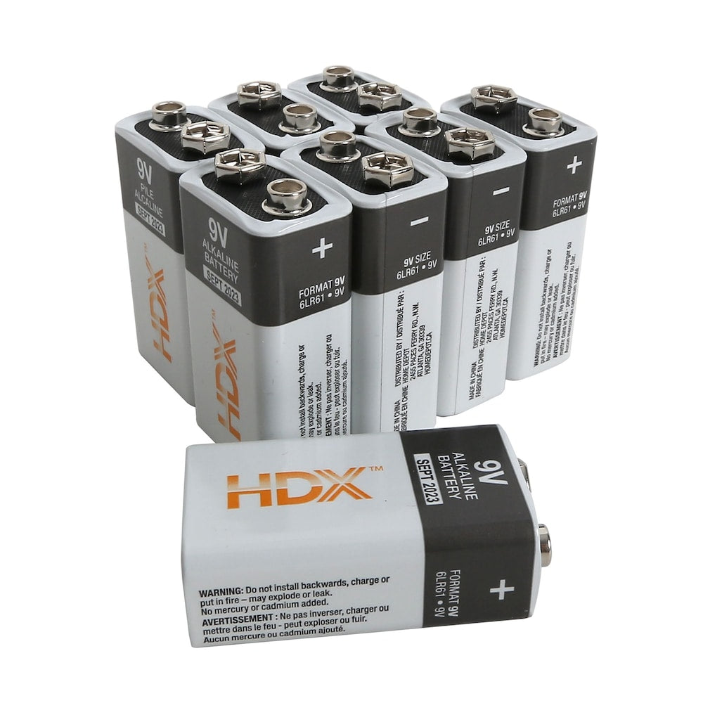 9V Alkaline Battery (8-Pack)