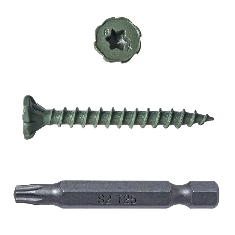 1-5/8-inch Serrated Head Star Drive Cement Board Screws - 140pcs