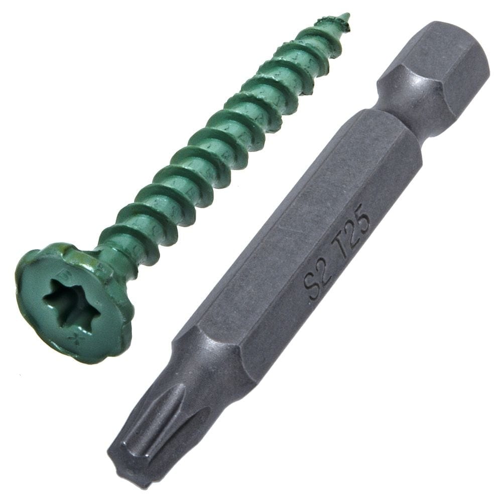 1-5/8-inch Serrated Head Star Drive Cement Board Screws - 140pcs