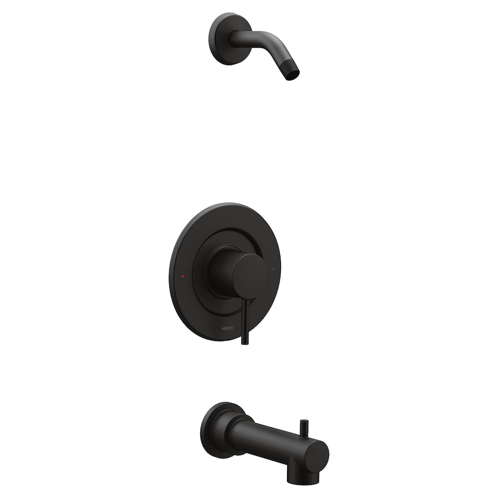 Align Posi-temp Single-Handle Tub and Shower Faucet Trim Kit in Matte Black (Valve and Shower Head Not Included)
