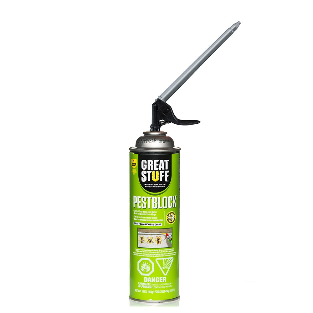 887 ml (16 oz) de mousse d'étanchéité isolante Pestblock pour distributeur intelligent