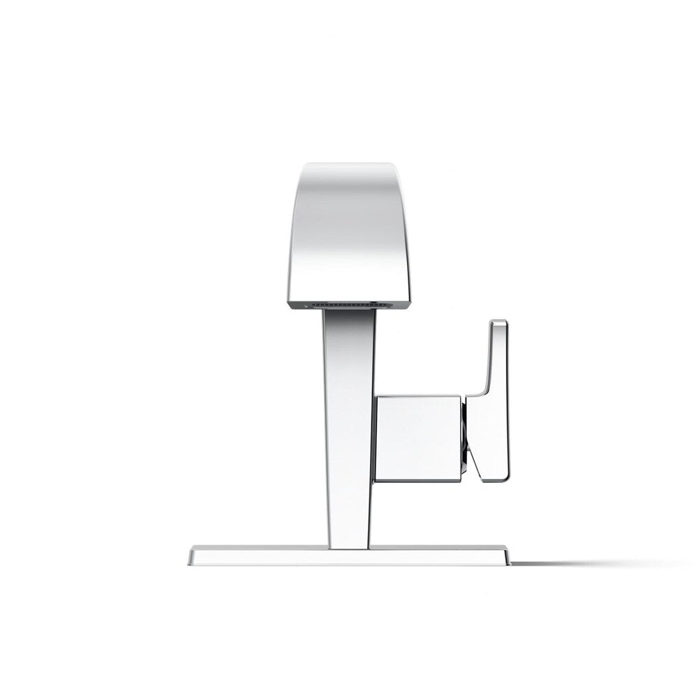 Robinet de salle de bain monotrou à poignée unique Katun en chrome poli