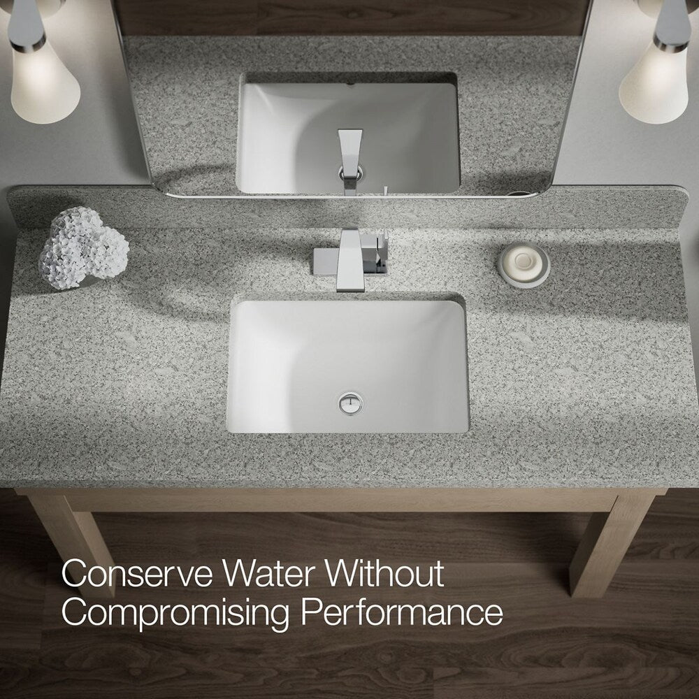 Robinet de salle de bain monotrou à poignée unique Katun en chrome poli