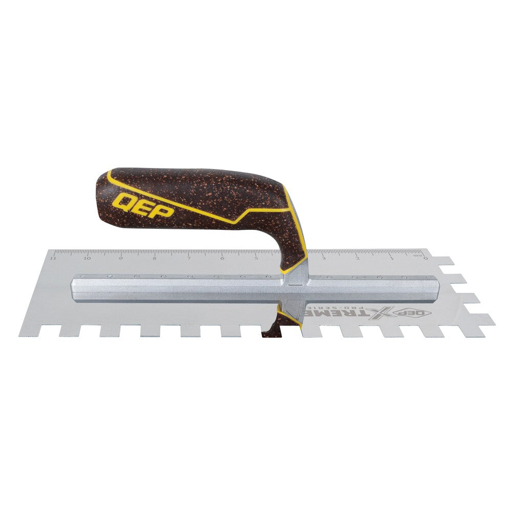 1/2 in. x 1/2 in. x 1/2 in. Cork Handle XL Stainless Steel Square-Notch Flooring Trowel