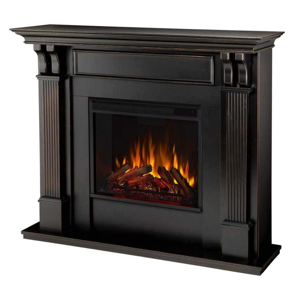 Ashley Electric Fireplace in Blackwash