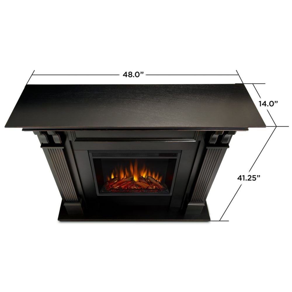 Ashley Electric Fireplace in Blackwash