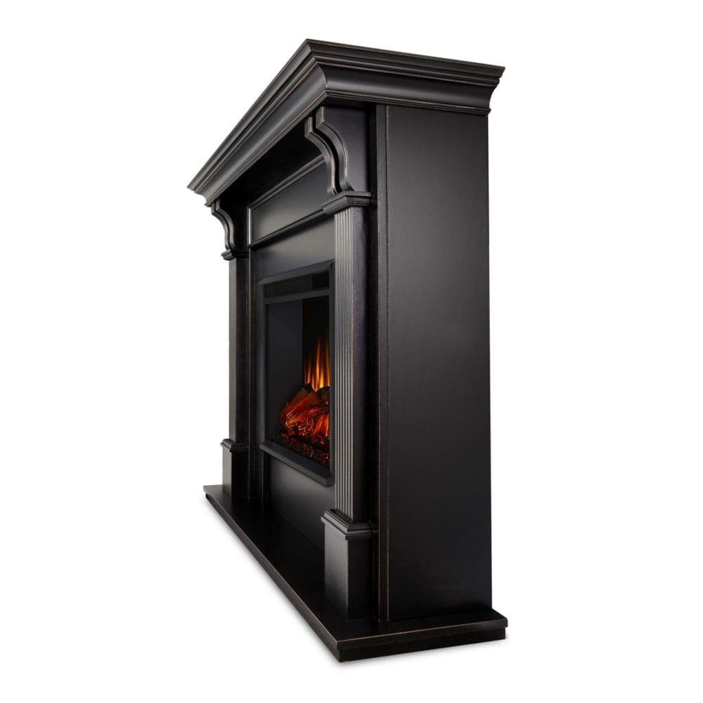 Ashley Electric Fireplace in Blackwash