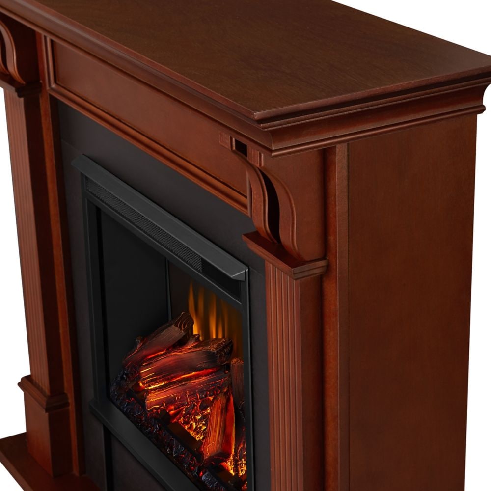 Ashley Electric Fireplace in Mahogany