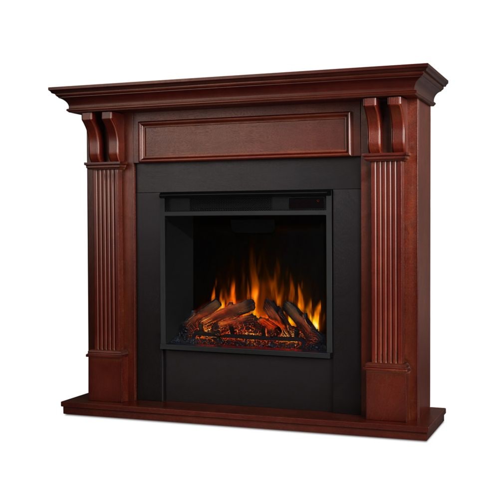 Ashley Electric Fireplace in Mahogany