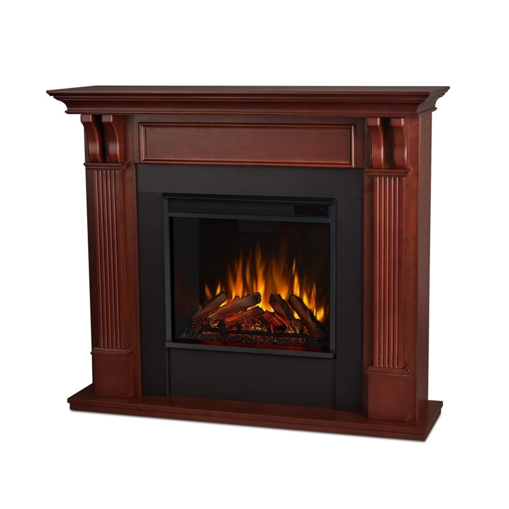 Ashley Electric Fireplace in Mahogany