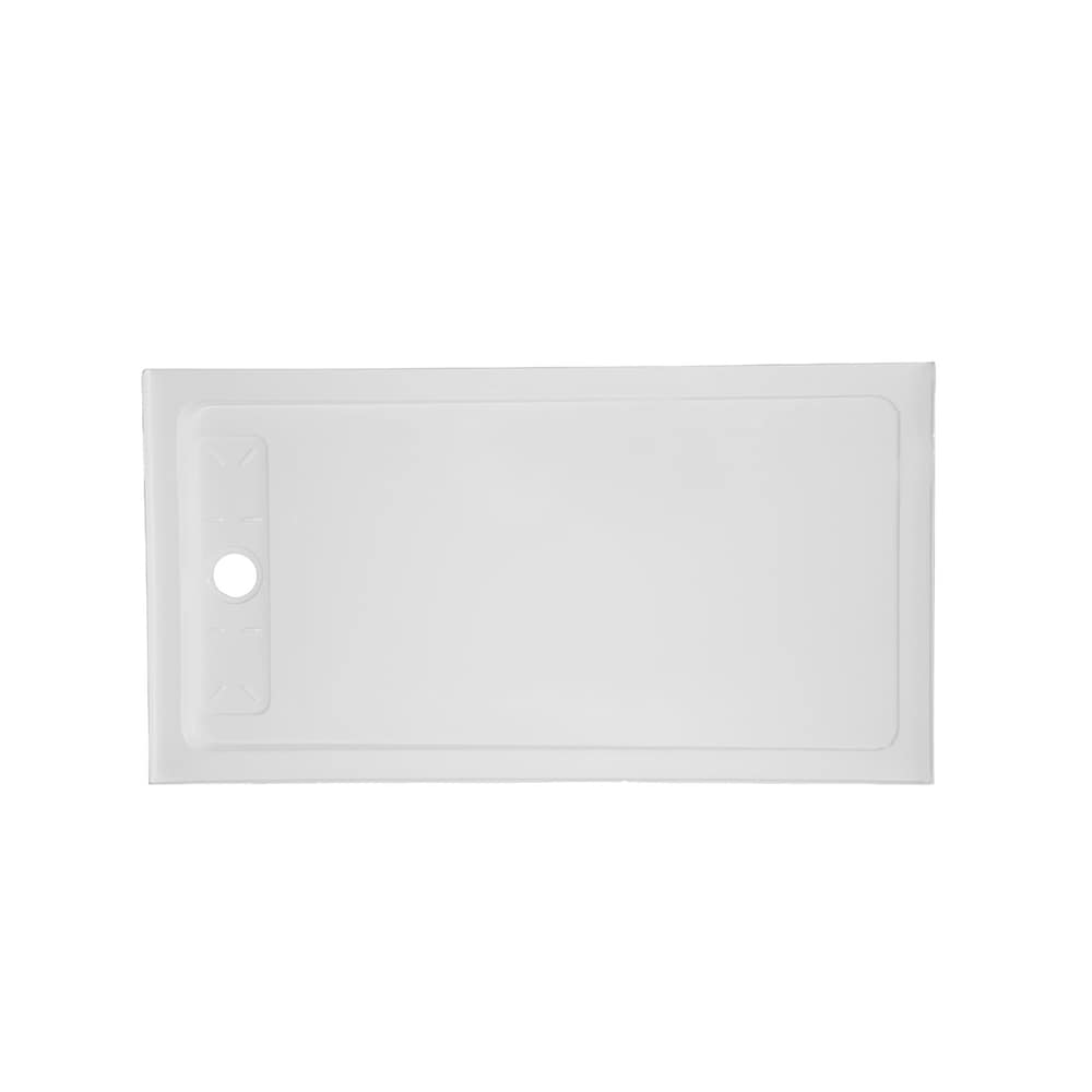 60-inch x 32-inch Acrylic Shower Base with Left Concealed Drain With Anti-Slip Surface