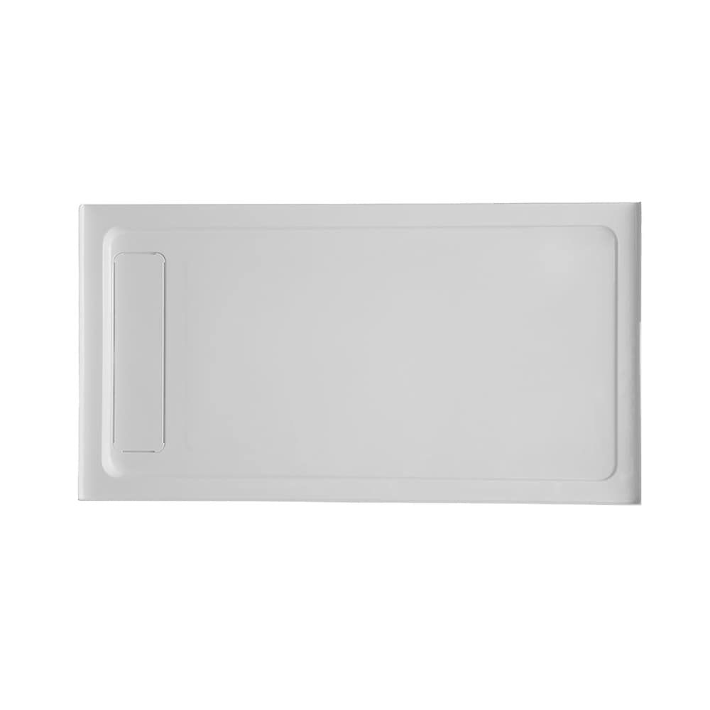 60-inch x 32-inch Acrylic Shower Base with Left Concealed Drain With Anti-Slip Surface