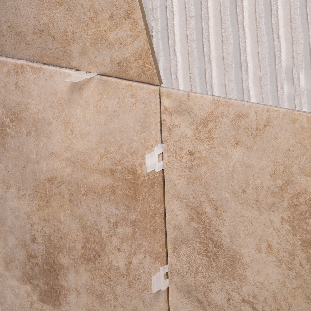 Système de nivellement de carreaux de sol et de mur LASH, clips plats, partie A (paquet de 1 000)