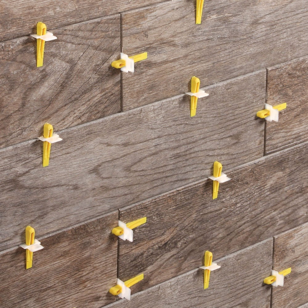 Système de nivellement de carreaux de sol et de mur LASH, clips plats, partie A (paquet de 1 000)