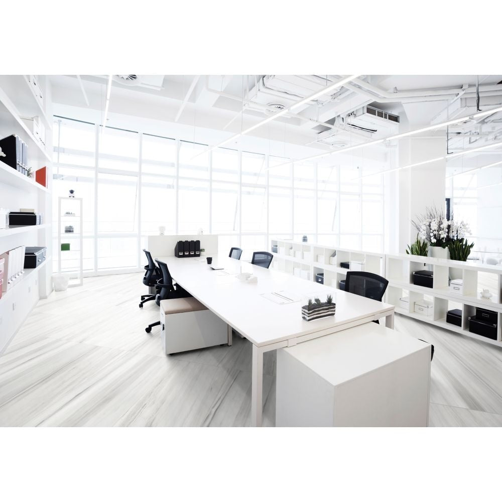 16-inch x 32-inch Dolomite Bianco Polished Rectified Porcelain Tile 13.78 sq. ft. / case