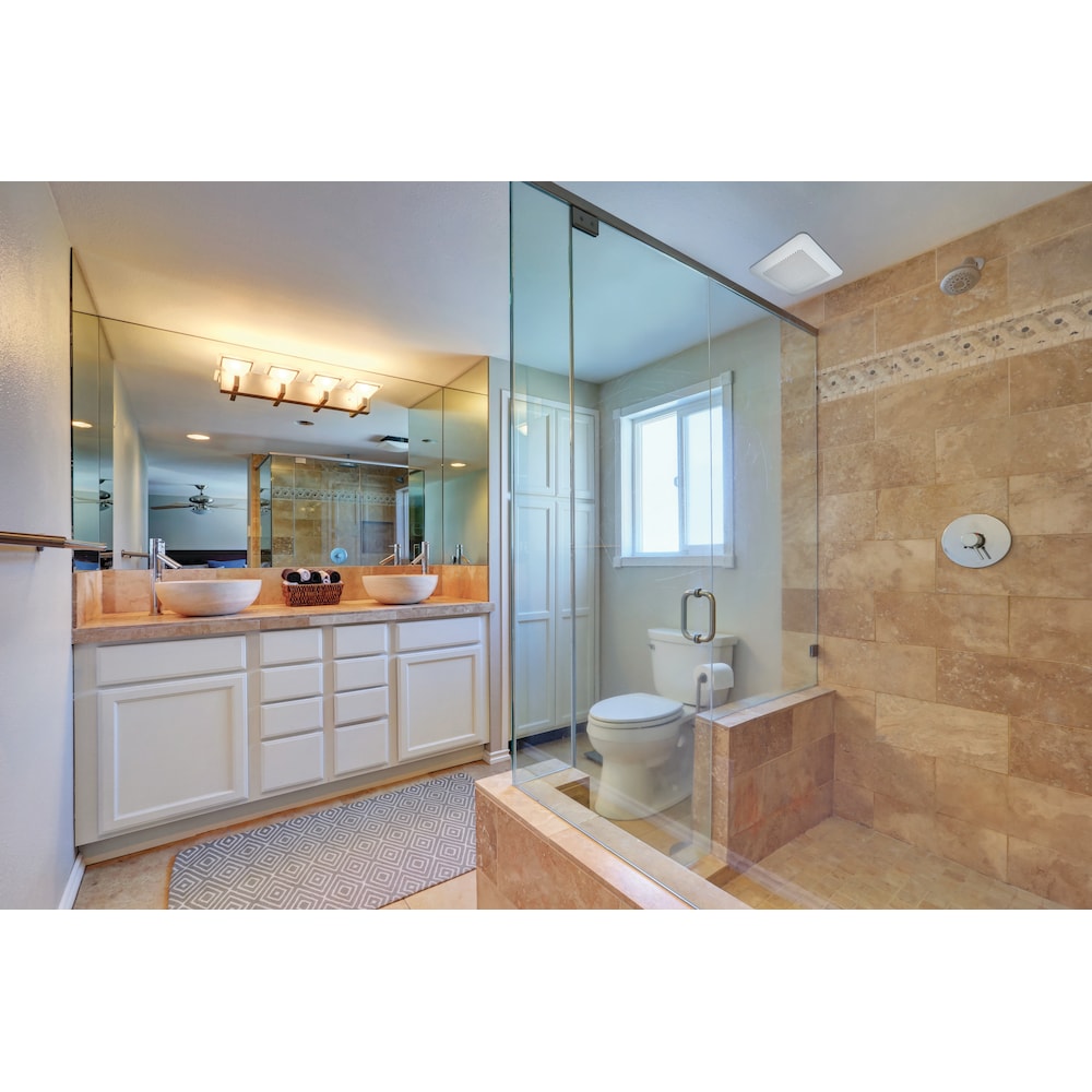80-110 CFM 0.4-1.1 Sones Whisper Remodel Bath Fan (for rooms < 100 sq. ft.) ENERGY STAR®