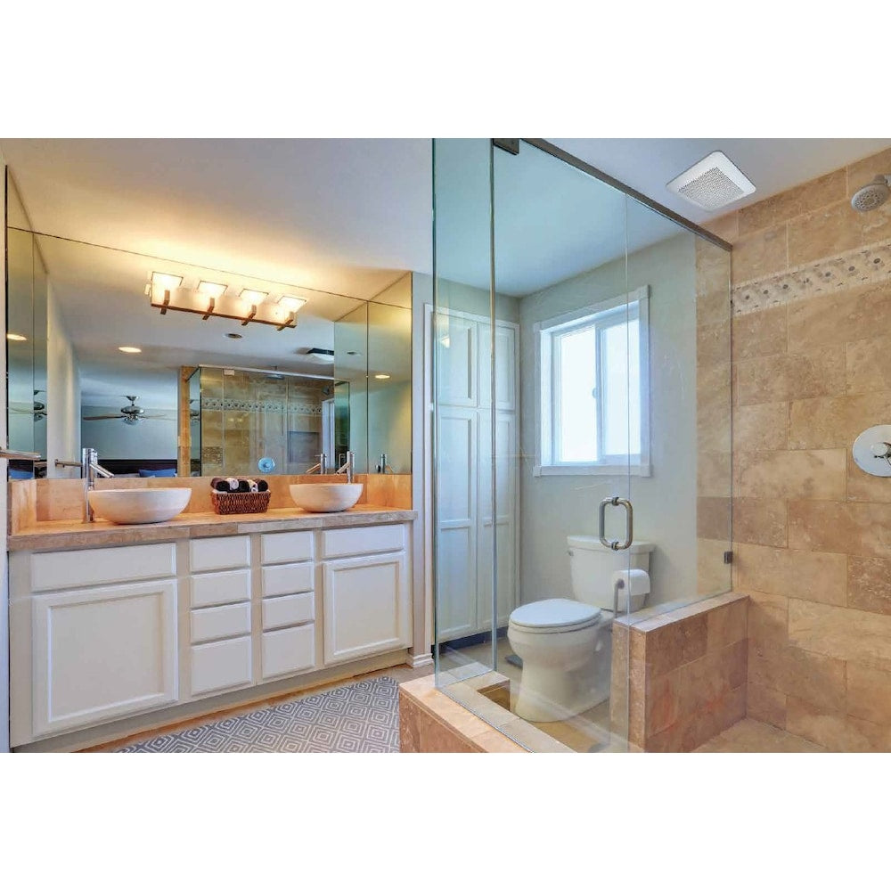 80-110 CFM 0.3-0.5 Sones Whisper Choice Bath Fan (for rooms < 100 sq. ft.) ENERGY STAR®