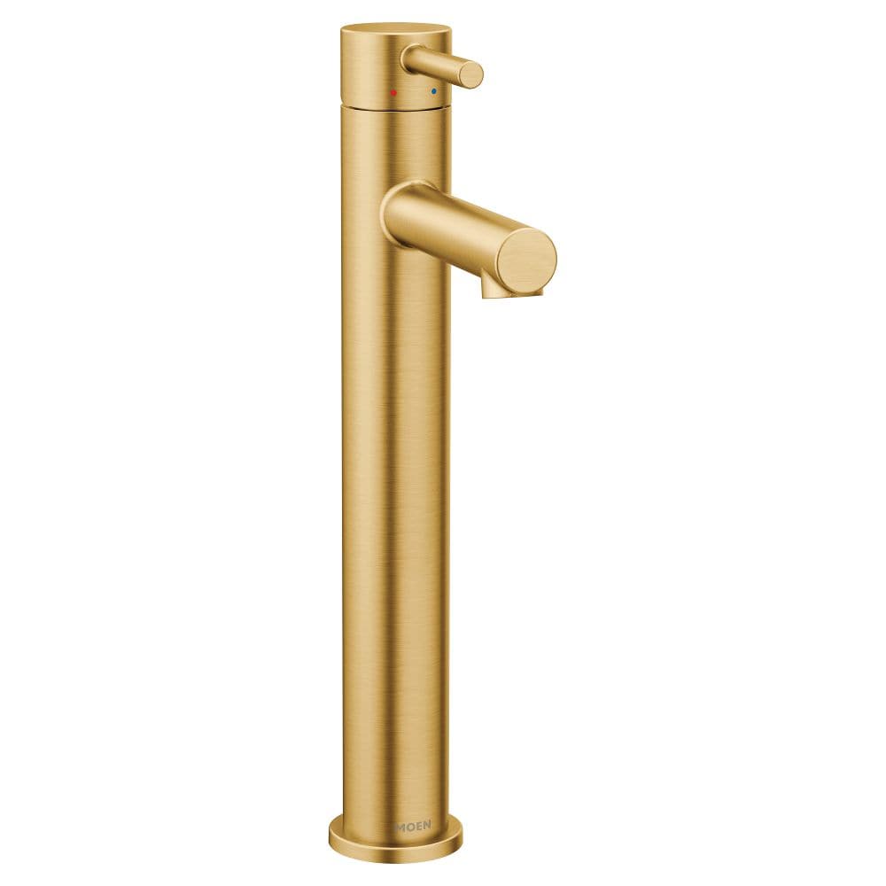 Align Single Hole 1-Handle Bathroom Faucet in Brushed Gold