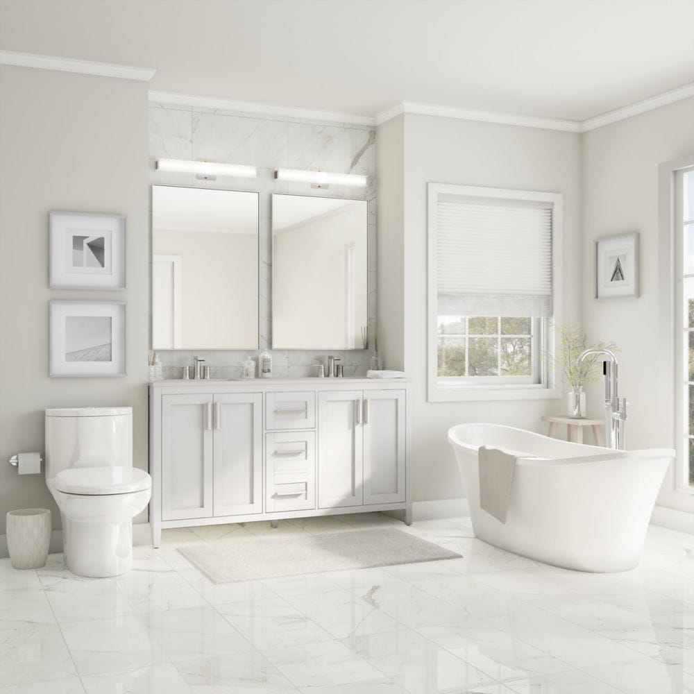 Riley 60-inch Freestanding Tub in White