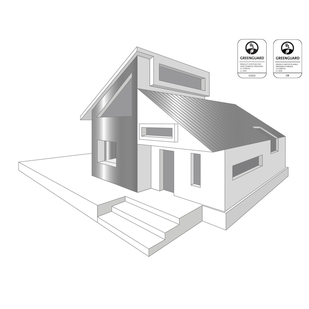 1.06-inch x 48-inch 96-inch R-value 5 GPS Rigid Insulation Foam Board