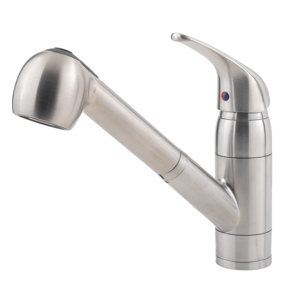 Pfirst Series 1-Handle Stainless Steel Pull Out/Pull Down Kitchen Faucet/Kitchen Sink Faucet/Tap