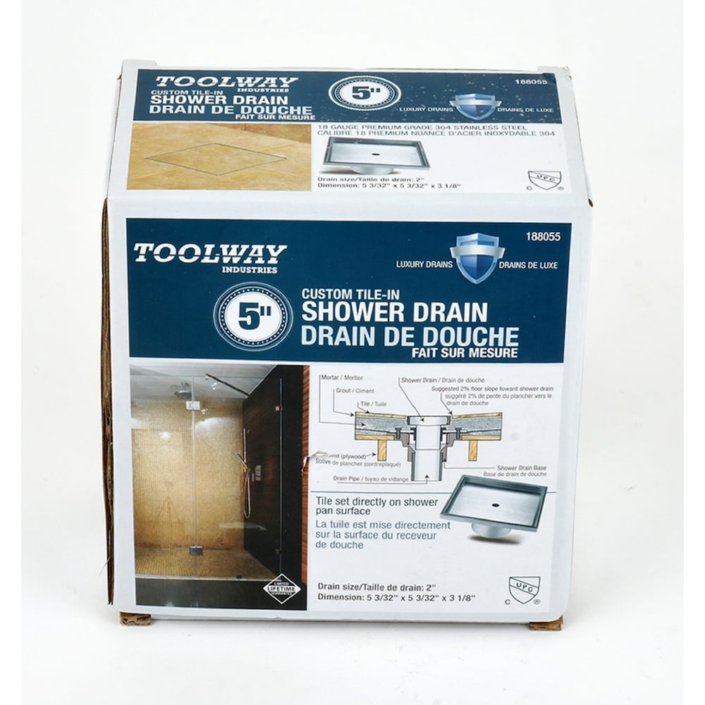 Square Shower Drain Tile-in