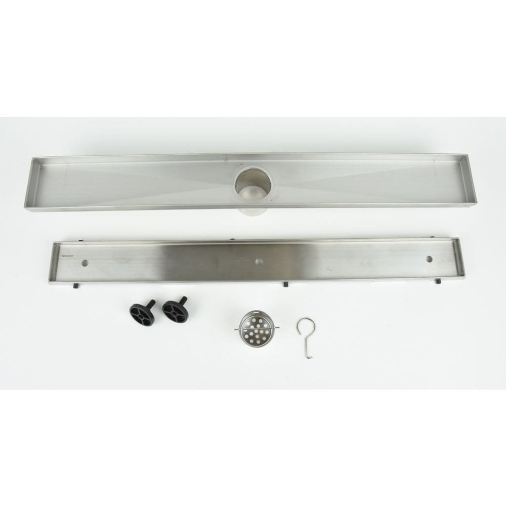 Linear Shower Drain Tile-in, 24 inch.