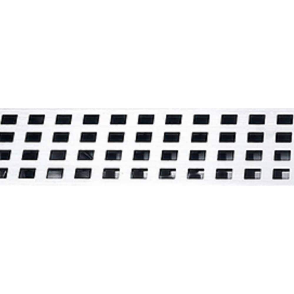 Linear Shower Drain Square Grid, 24 inch.
