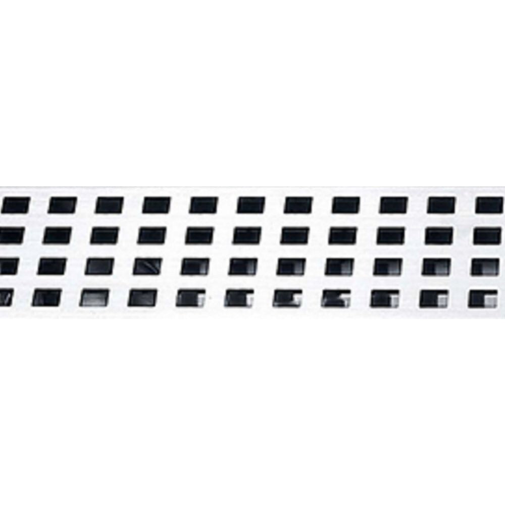 Linear Shower Drain Square Grid, 47 inch.