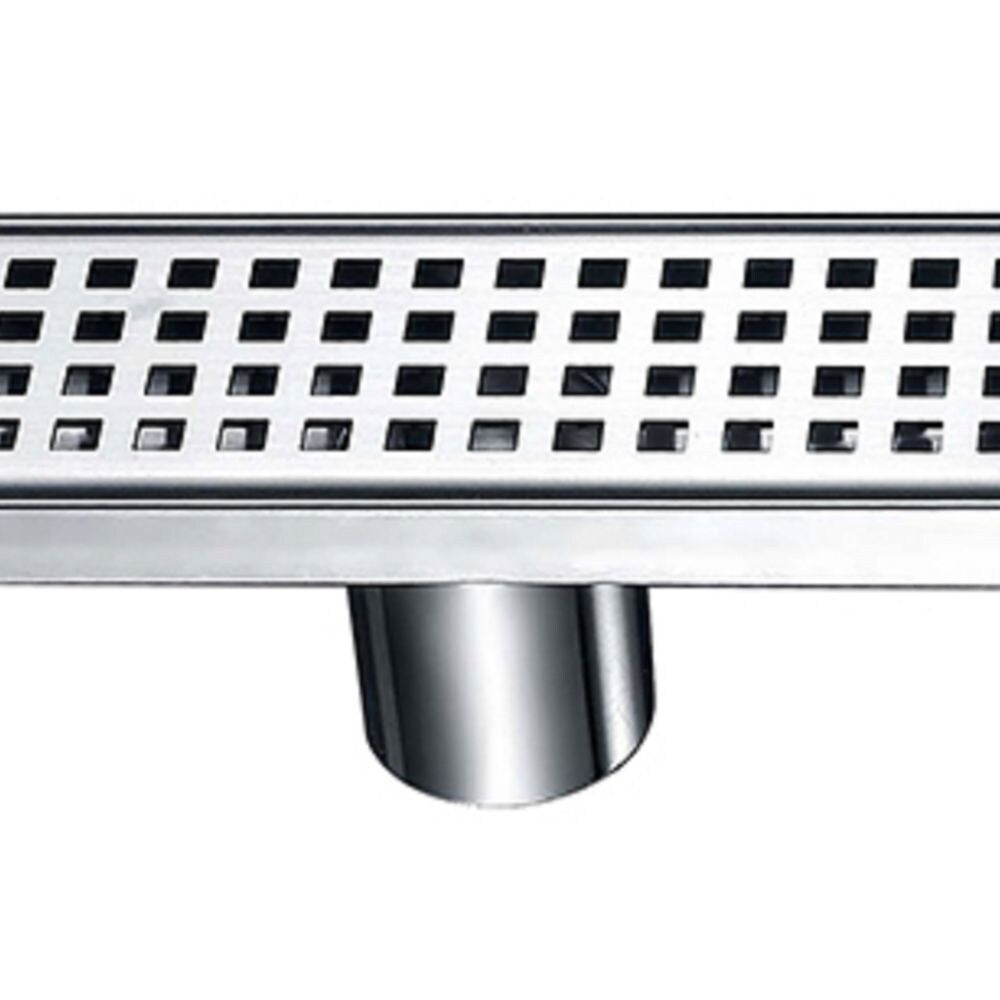 Linear Shower Drain Square Grid, 47 inch.