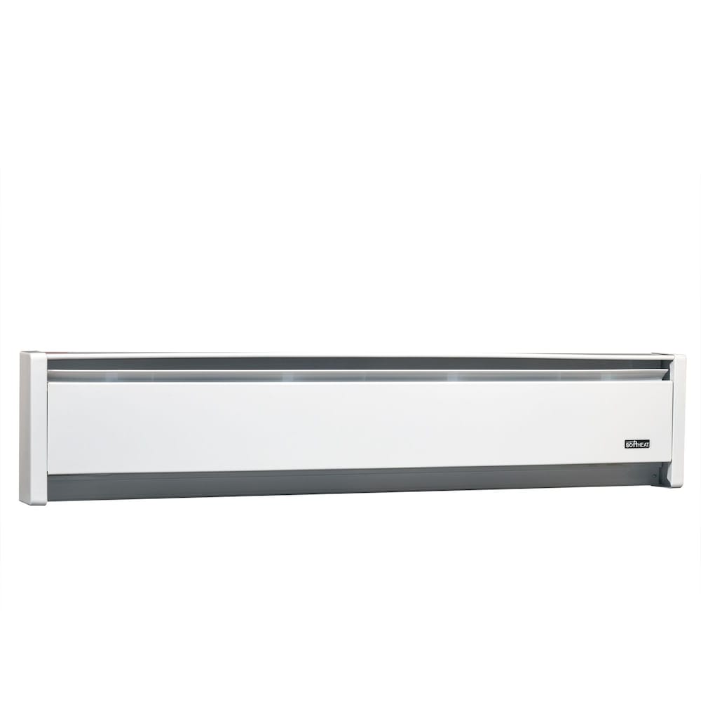 35-inch 240/208V 500/375W SoftHeat Hydronic Electric Baseboard Heater in White