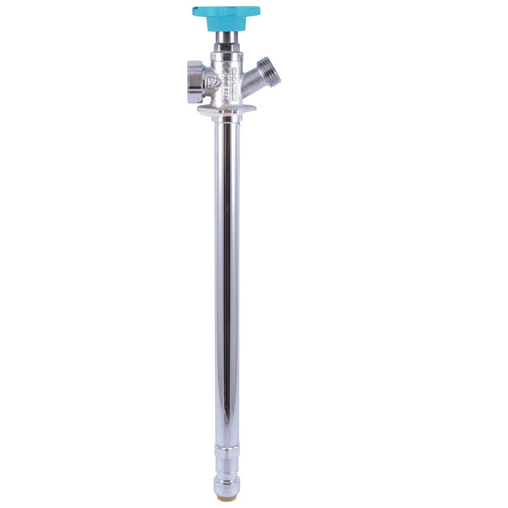 Robinet de Sill Anti-Siphon en Laiton Push-to-Connect x MHT de 1/2 po x 12 po sans givre