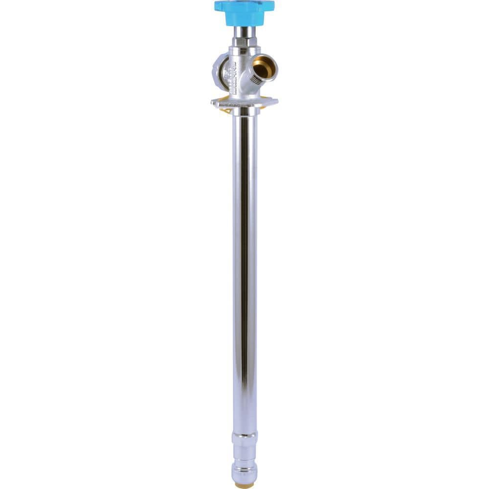 Robinet de Sill Anti-Siphon en Laiton Push-to-Connect x MHT de 1/2 po x 12 po sans givre