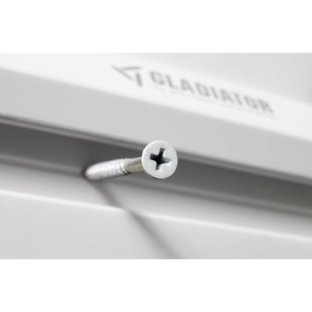 2-inch White Screws for Garage GearTrack Channels and GearWall Panels (32-Pack)