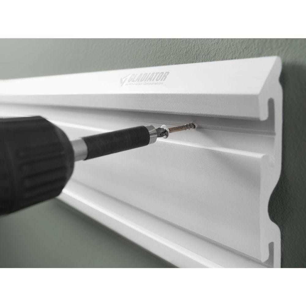 2-inch White Screws for Garage GearTrack Channels and GearWall Panels (32-Pack)