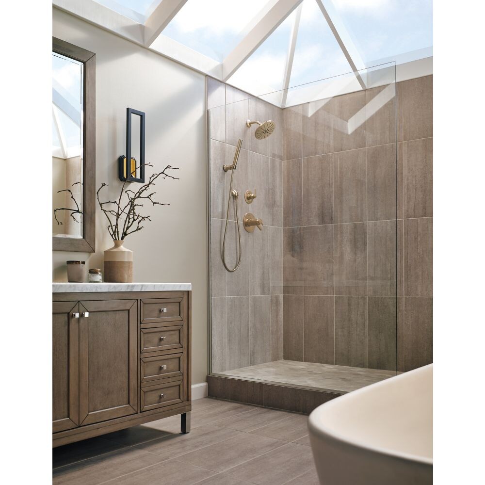 Ara Two Handle Wall Mount Bathroom Sink Faucet with Channel Spout Trim in Matte Black (Valve Not Included)