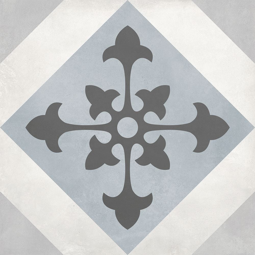 Carreaux de porcelaine mats haute définition Artisano Acqua Palma de 8 po x 8 po (7,32 pi2/caisse)