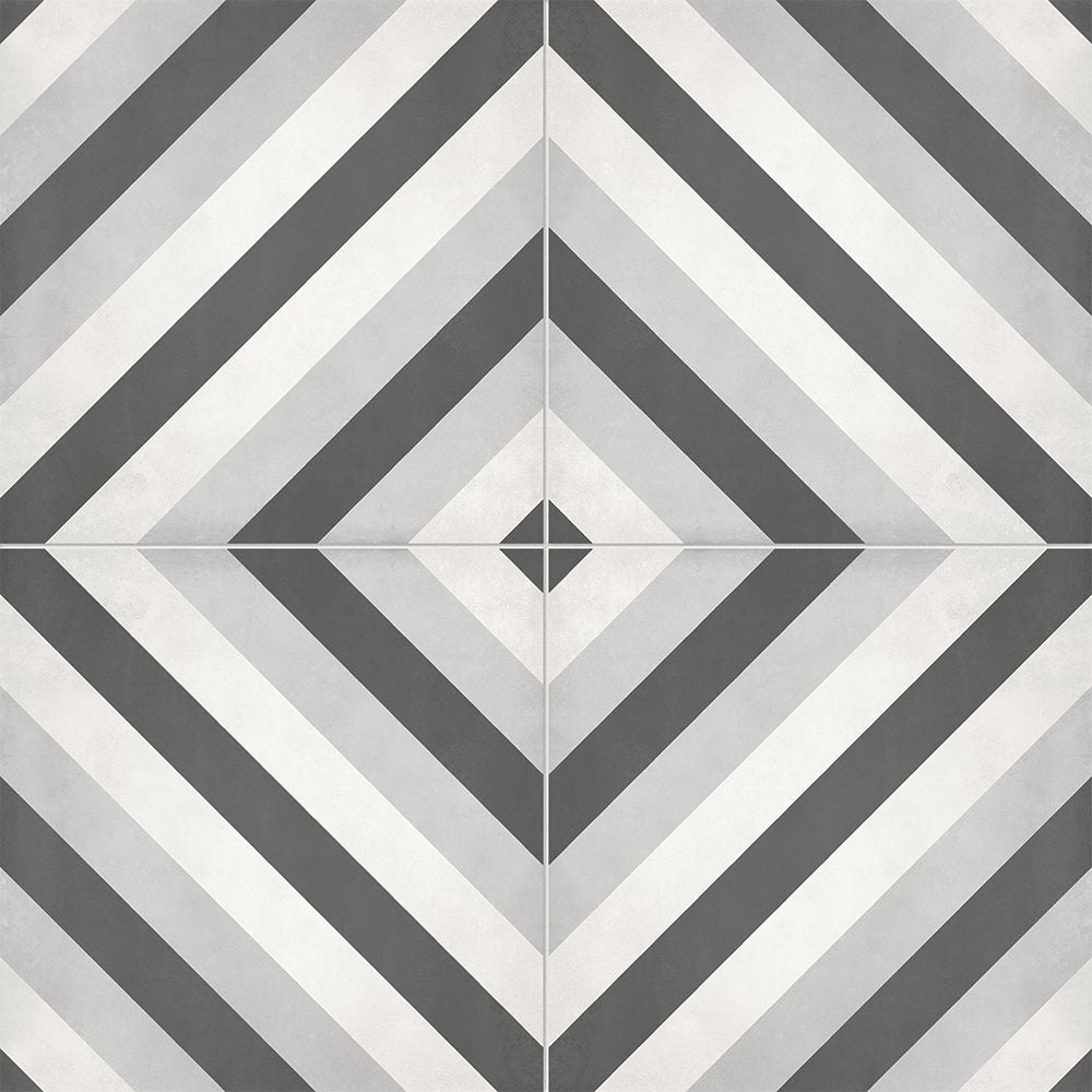 Carreaux de porcelaine mats haute définition Artisano Quartz Axis de 8 po x 8 po (7,32 pi2/caisse)