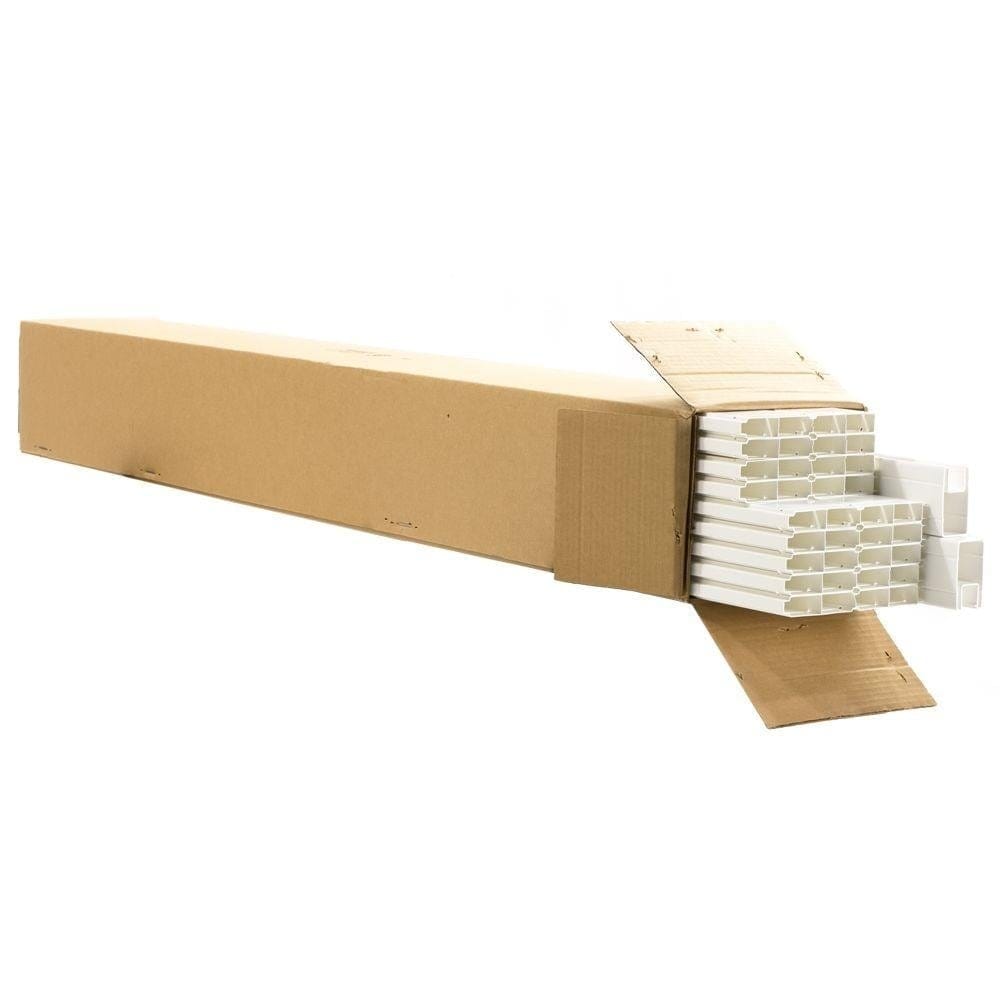 Dover 6 ft.H x 8 ft.W White UV Protected Flat Top Privacy Vinyl Fence Panel Unassembled 1 pack