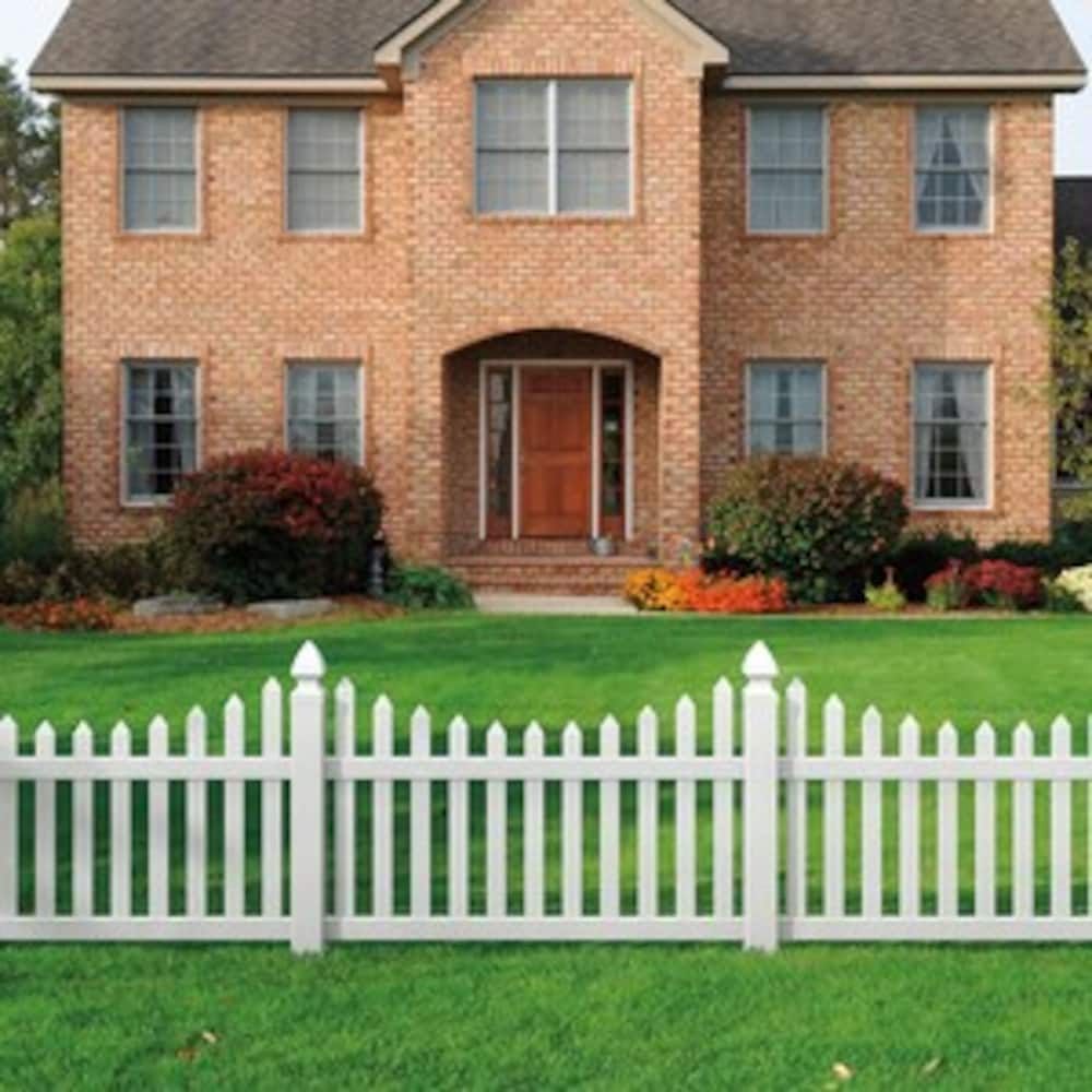 4 in. x 4 in. White Gothic Vinyl Post Cap