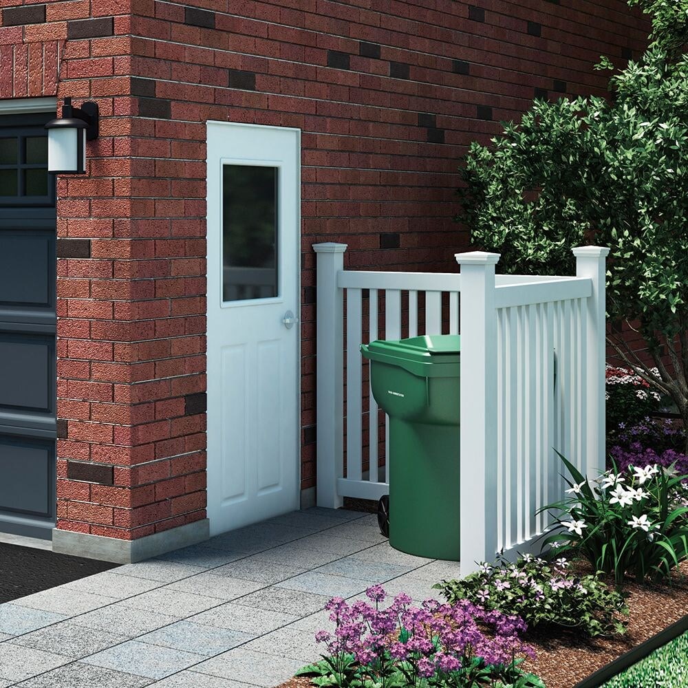 Capuchon de poteau en vinyle blanc de la Nouvelle-Angleterre de 4 po x 4 po