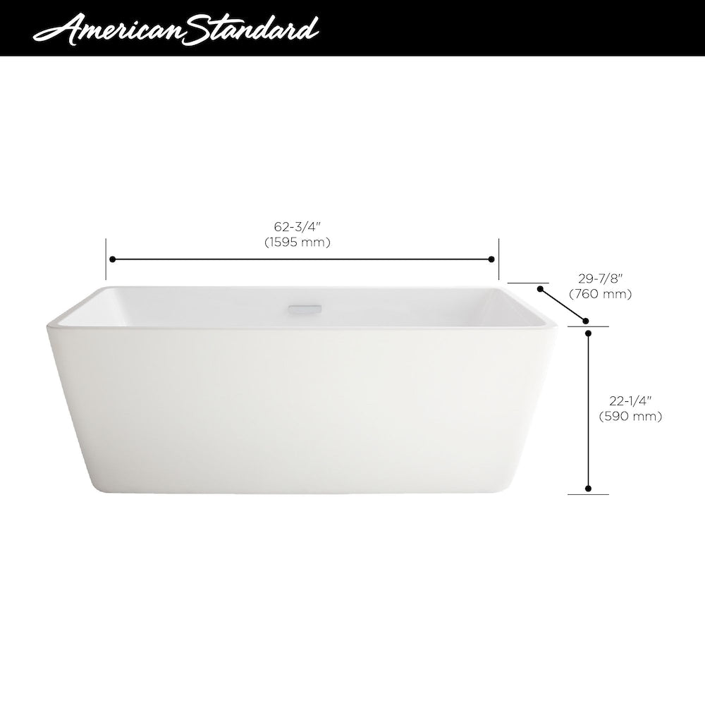 Sedona - Baignoire autoportante Loft en blanc