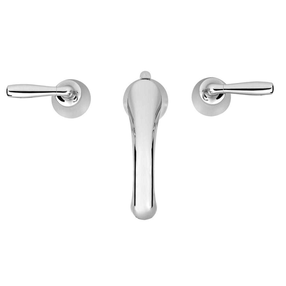 Robinet à large bec Iyla en chrome poli