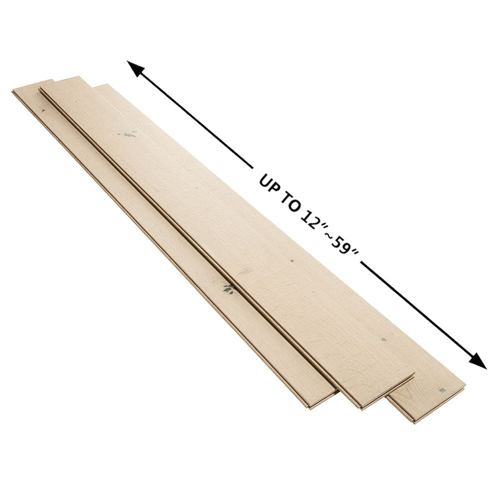 Plancher, bois franc massif, 3/4 po x 5 po x longueur variable, Chêne français Miramar (22,60 pi2/boîte)