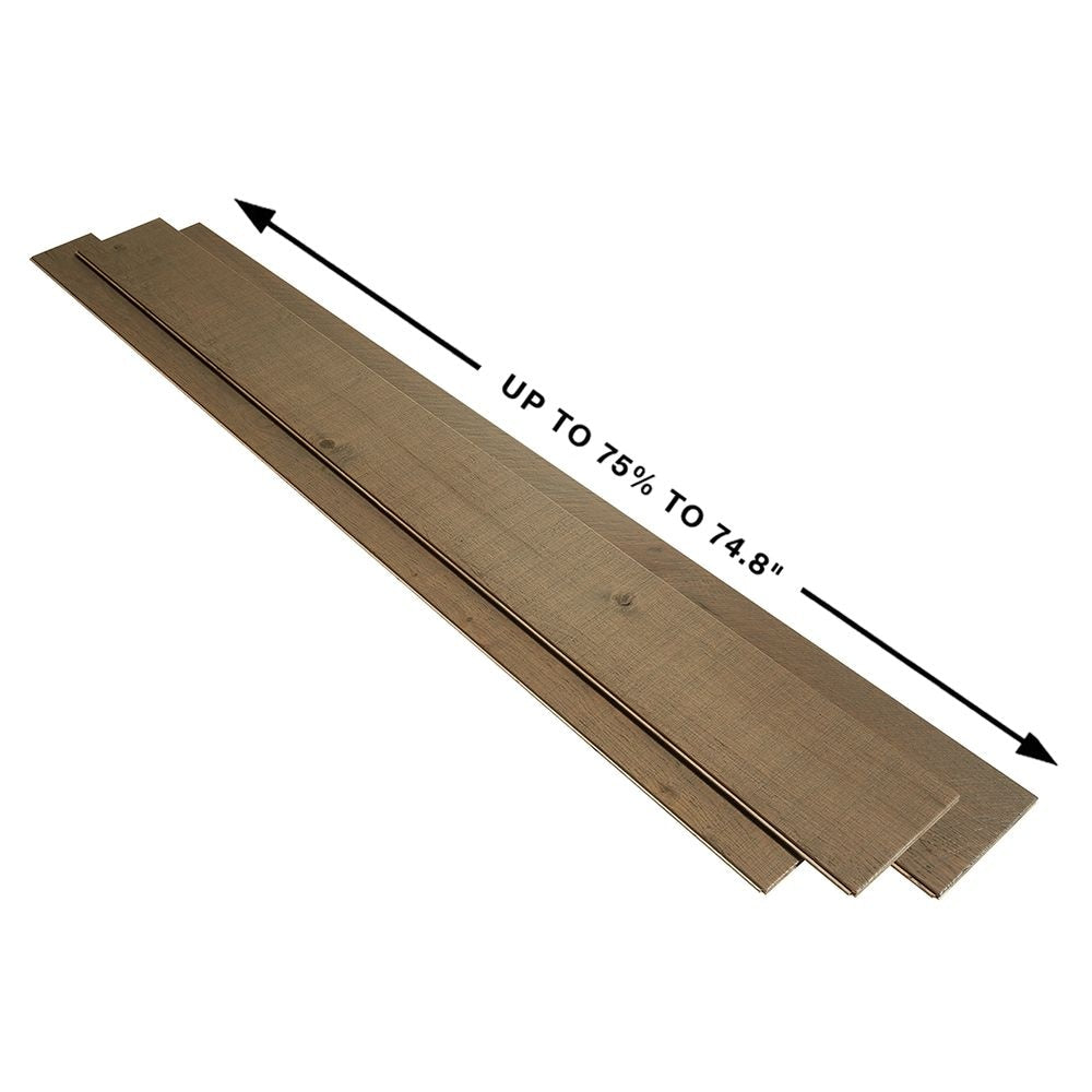 Plancher, bois franc anglais, demi-lune, 1/2 po x 5 et 7 po x longueurs variables, chêne français (24,93 pi2/boîte)