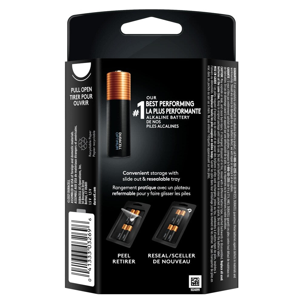 Optimum AA Batteries, 4 Pack Alkaline Battery