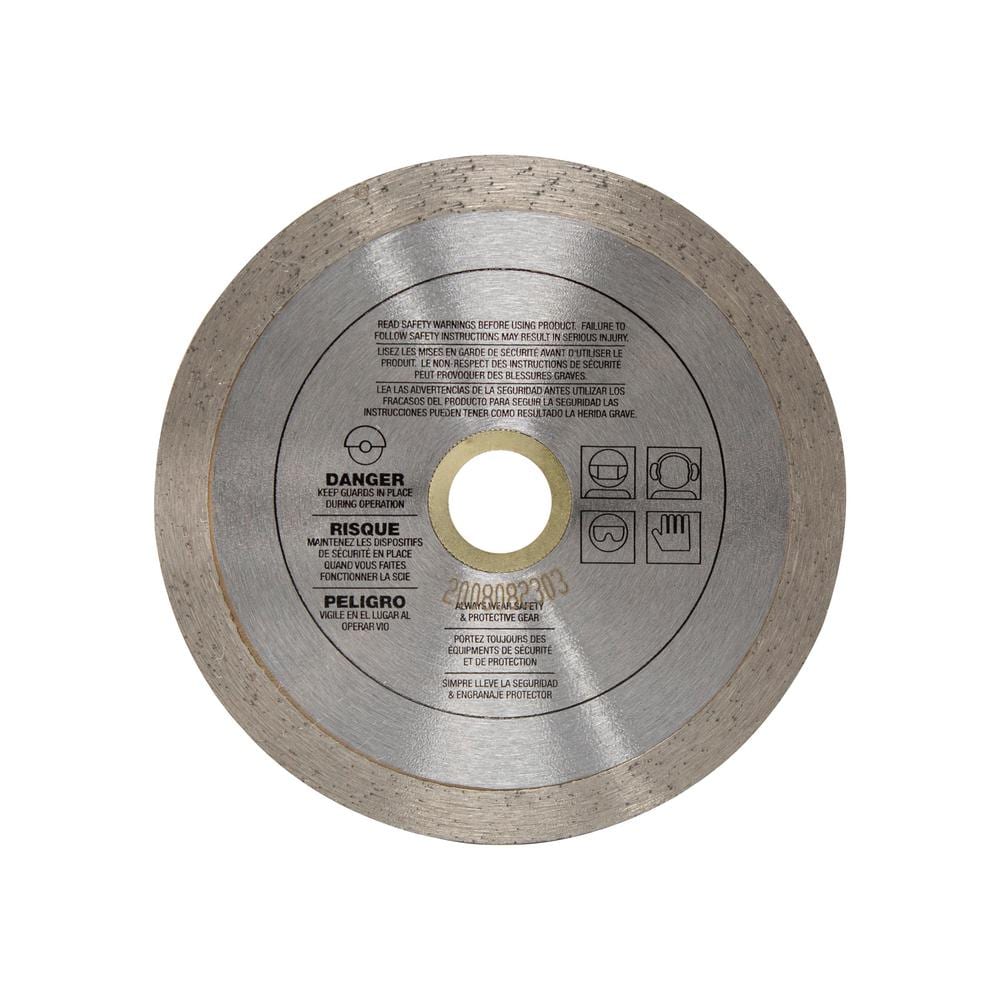 Lame diamantée à jante continue de 4 pouces